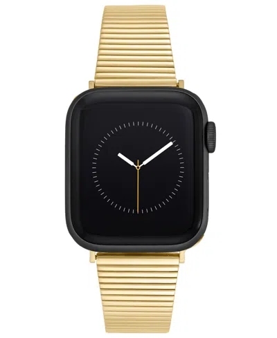 Anne Klein Women's Gold-tone Stainless Steel Bar Band Designed For Apple Watch 42mm (series 10) & 38/40/41mm