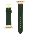 Anne Klein Women's Green Genuine Leather Band Designed For Apple Watch 42mm (series 10) & 38/40/41mm In Green
