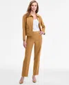 Anne Klein High-rise Darted Pant In Brown