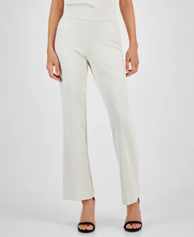 Anne Klein Women's High-rise Pull-on Bootcut Pants In Anne White