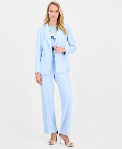 Anne Klein Women's High-rise Wide-leg Pants In Black