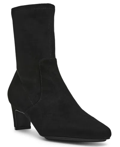 Anne Klein Women's Iga Low Heel Dress Booties In Black