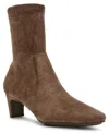 Anne Klein Women's City Block Heel Dress Booties In Truffle Ms