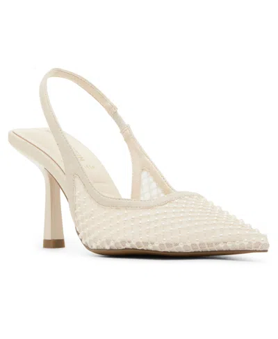 ANNE KLEIN WOMEN'S ITZY EMBELLISHED SLINGBACK PUMPS