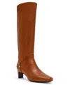 Anne Klein Womens Iverson Knee High Dress Boots Regular Wide Calf In Brown