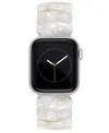 Anne Klein Women's Ivory Marbled Acetate Expansion Bracelet Designed For Apple Watch 42mm (series 10) & 38/40/4 In White