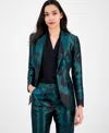 Anne Klein Women's Jacquard Single-button-front Blazer In Multi
