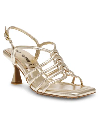 Anne Klein Women's Jasper Dress Heel Sandals In Gold
