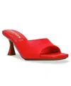 Anne Klein Women's Jerilyn Square Toe Mule Dress Sandals In Red