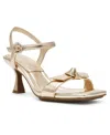 Anne Klein Women's Jia Knot Detail Dress Sandals In Light Gold