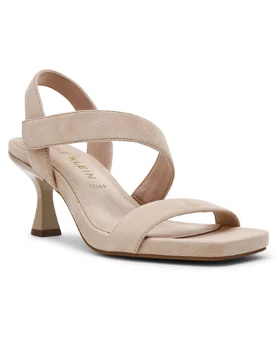 Anne Klein Justin Kitten Heel Sandal In Neutral