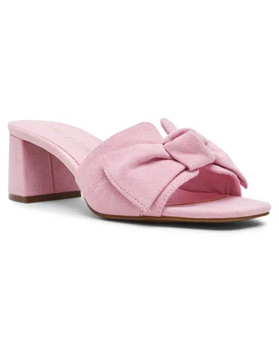Anne Klein Women's Kizmet Knot Block Heel Dress Sandals In Light Pink
