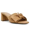 Anne Klein Women's Kizmet Knot Block Heel Dress Sandals In Sand