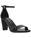 Anne Klein Women's Kourtney Two Piece Block Heel Dress Sandals In Black