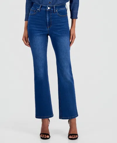 Anne Klein Women's Leo High-rise Bootcut Jeans In Blue