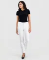 Anne Klein Women's Leo Slim Stretch Bootcut Pants In White