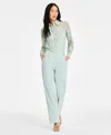 Shop Anne Klein Women's Liberty Stretch High Rise Wide-leg Pull-on Pants In White Dove