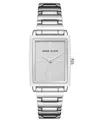 Anne Klein Women's Link Bracelet Watch In Silver-tone Metal, 21x33.5mm In Silver-tone
