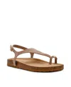 Anne Klein Lola Toe Loop Sandal In Brown