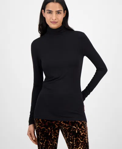 Anne Klein Women's Long-sleeve Turtleneck In Black