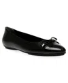Anne Klein Women's Luci Cap Toe Ballet Flats In Black