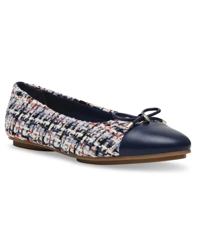 Anne Klein Women's Luci Cap Toe Ballet Flats In Blue Multi