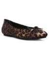 Anne Klein Women's Luci Cap Toe Ballet Flats In Leopard