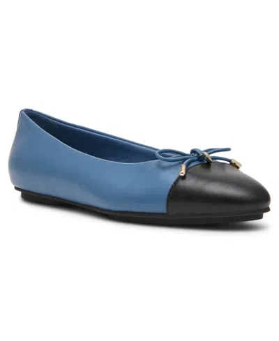 Anne Klein Women's Luci Cap Toe Ballet Flats In Blue