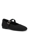 Anne Klein Women's Mabel Knit Mary Jane Flats In Black
