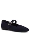 Anne Klein Women's Mabel Knit Mary Jane Flats In Blue
