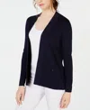 Anne Klein Malibu Open-front Cardigan In Distant Mountain