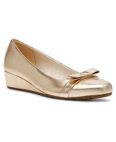 Anne Klein Women's Mesa Wedges In Gold