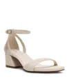 Anne Klein Women's Mia Ankle Strap Block Heel Dress Sandals