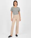 Anne Klein Women's Mid-rise Pull-on Slash-pocket Pants