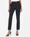 Anne Klein Pull-on Kick Flare Ankle Pant In Black