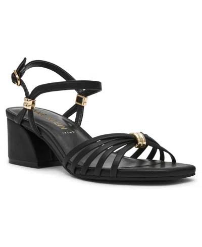 Anne Klein Women's Mikayla Square Toe Sandals In Black