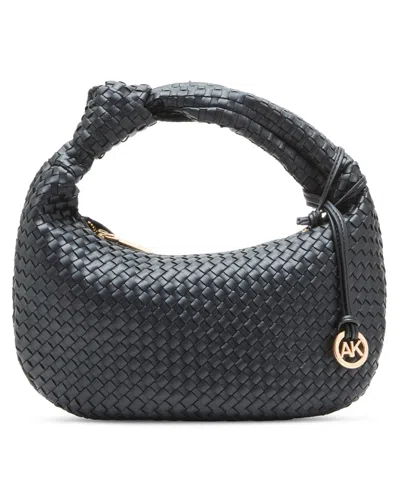 Anne Klein Women's Mini Woven Shoulder Handbag In Black