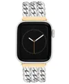 Anne Klein Women's Multi Chain Alloy Metal Link Band Designed For Apple Watch 42mm (series 10) & 38/40/41mm In Two Tone