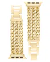 Anne Klein Women's Multi Gold-tone Chain Alloy Metal Link Band Designed For Apple Watch 42mm (series 10) & 38/4 In Gold-tone