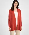Anne Klein Plus Size Open-front Napa Cardigan