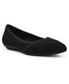 Anne Klein Oalise Flats In Black Stretch