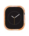 Anne Klein Women's Pink Acetate Protective Case Designed For 41mm Apple Watch In Peach
