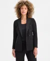 Anne Klein Women's Peak-lapel Open-front Blazer In Multi