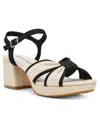 Anne Klein Pileni Ankle Strap Platform Sandal In White,black