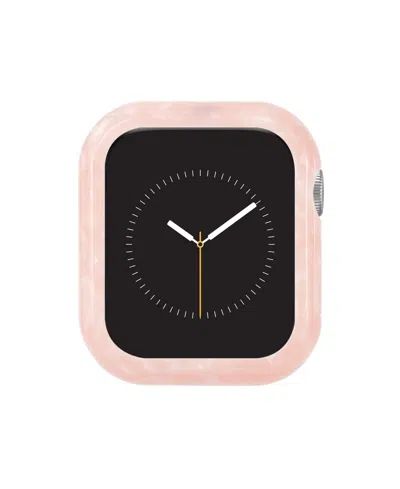 ANNE KLEIN WOMEN'S PINK ACETATE PROTECTIVE CASE DESIGNED FOR 44MM APPLE WATCH
