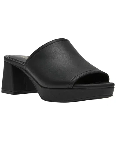 Anne Klein Primo Platform Slide Sandal In Black