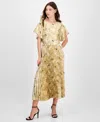 Anne Klein Pull-on Pleated Midi Skirt