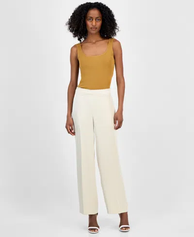 Anne Klein Women's Pull-on High-rise Wide-leg Pants