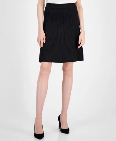 Anne Klein Women's Pull-on Knit Skirt In Anne Black