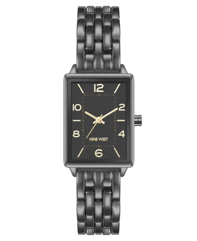 Anne Klein Women's Quartz Casual Gray Metal Alloy Watch, 23mm In Black